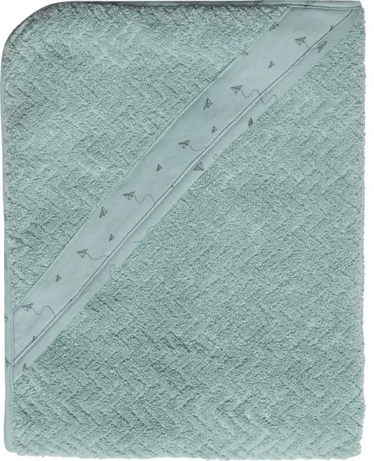 Badcape 75x85cm Fabulous Paper Planes | Groen