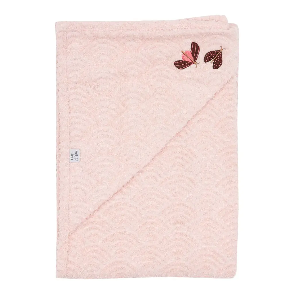Cape de bain 75x85cm Sweet Butterfly | Rose