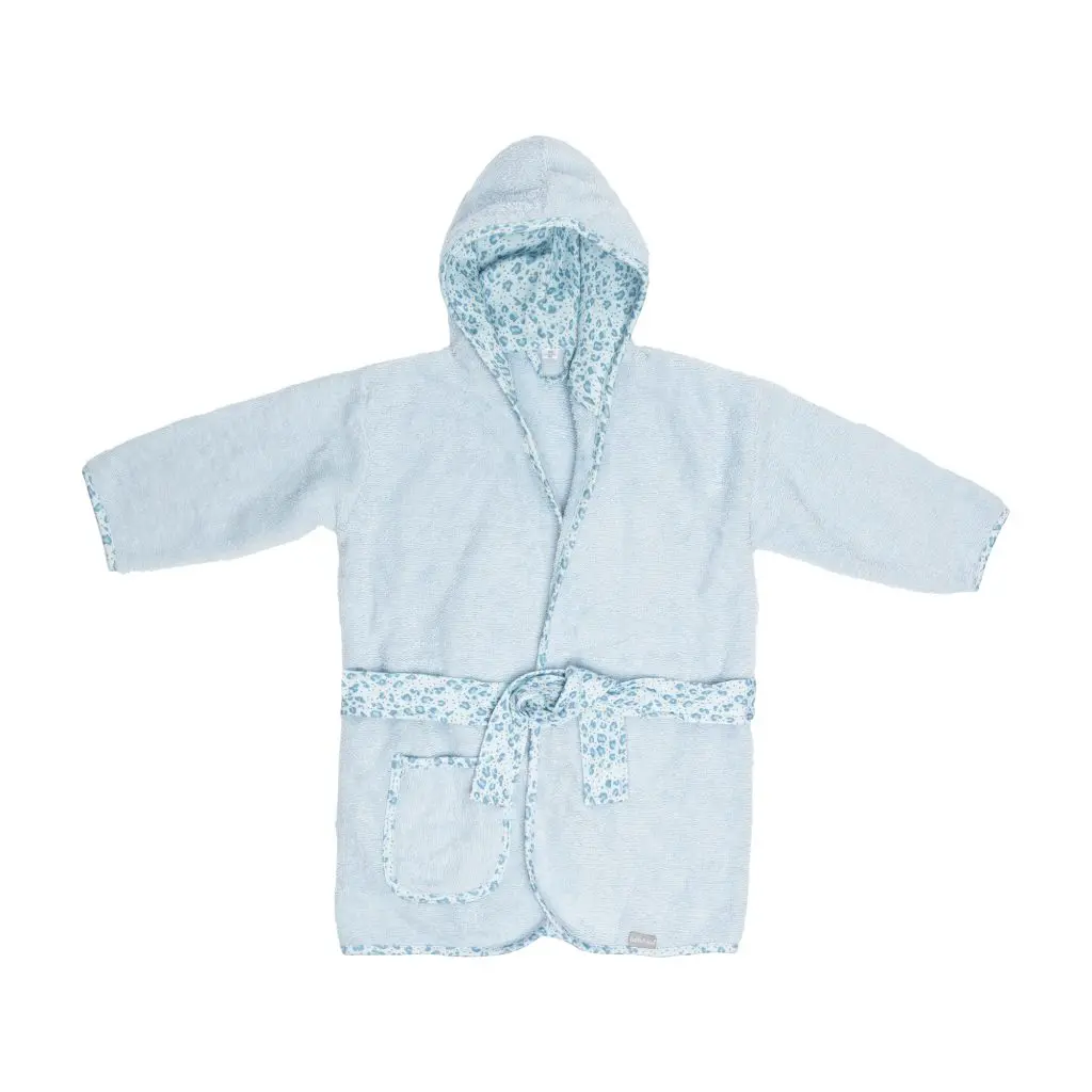 Badjas Leopard Blue | Blauw