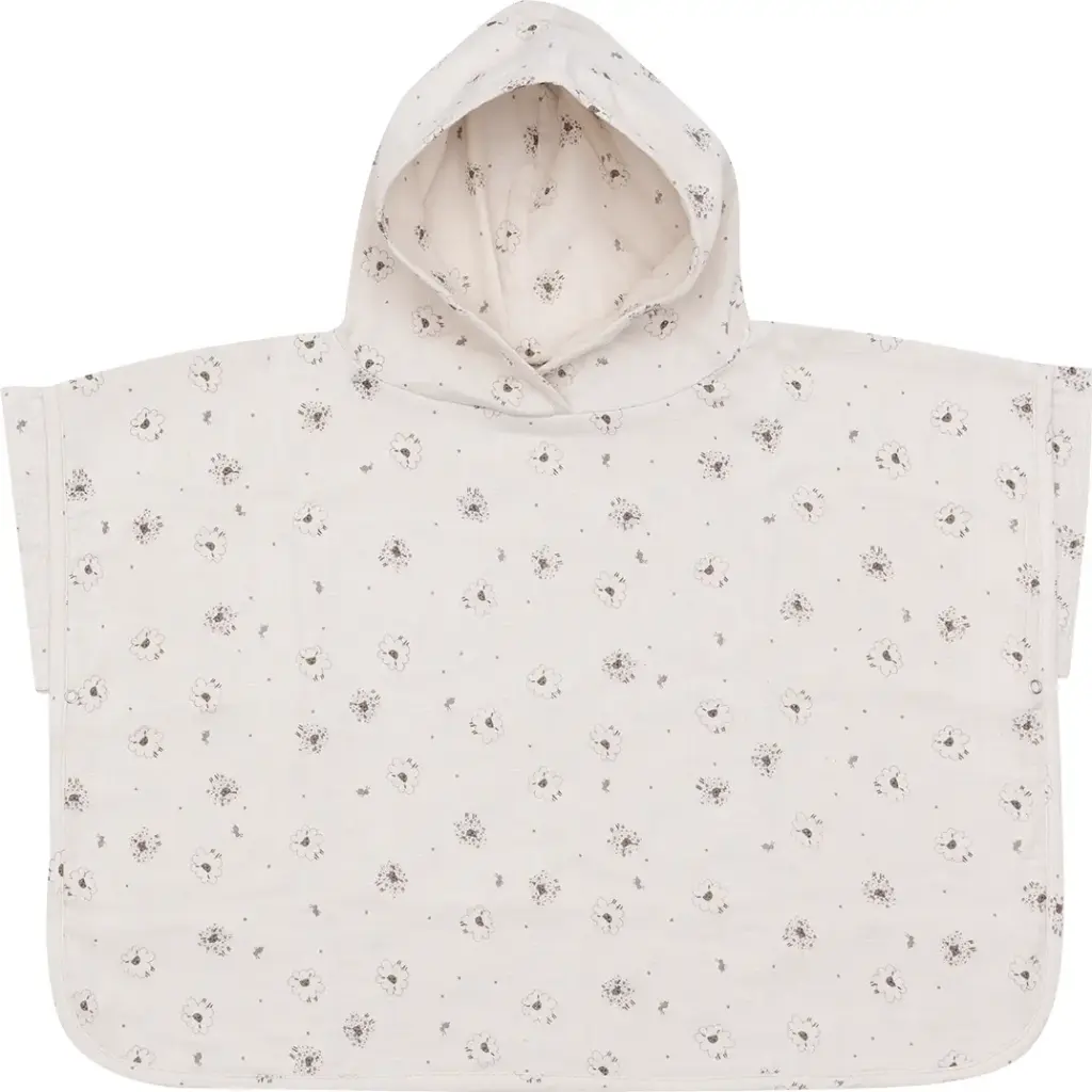 Poncho Muslin Tiny Sheep | Ecru