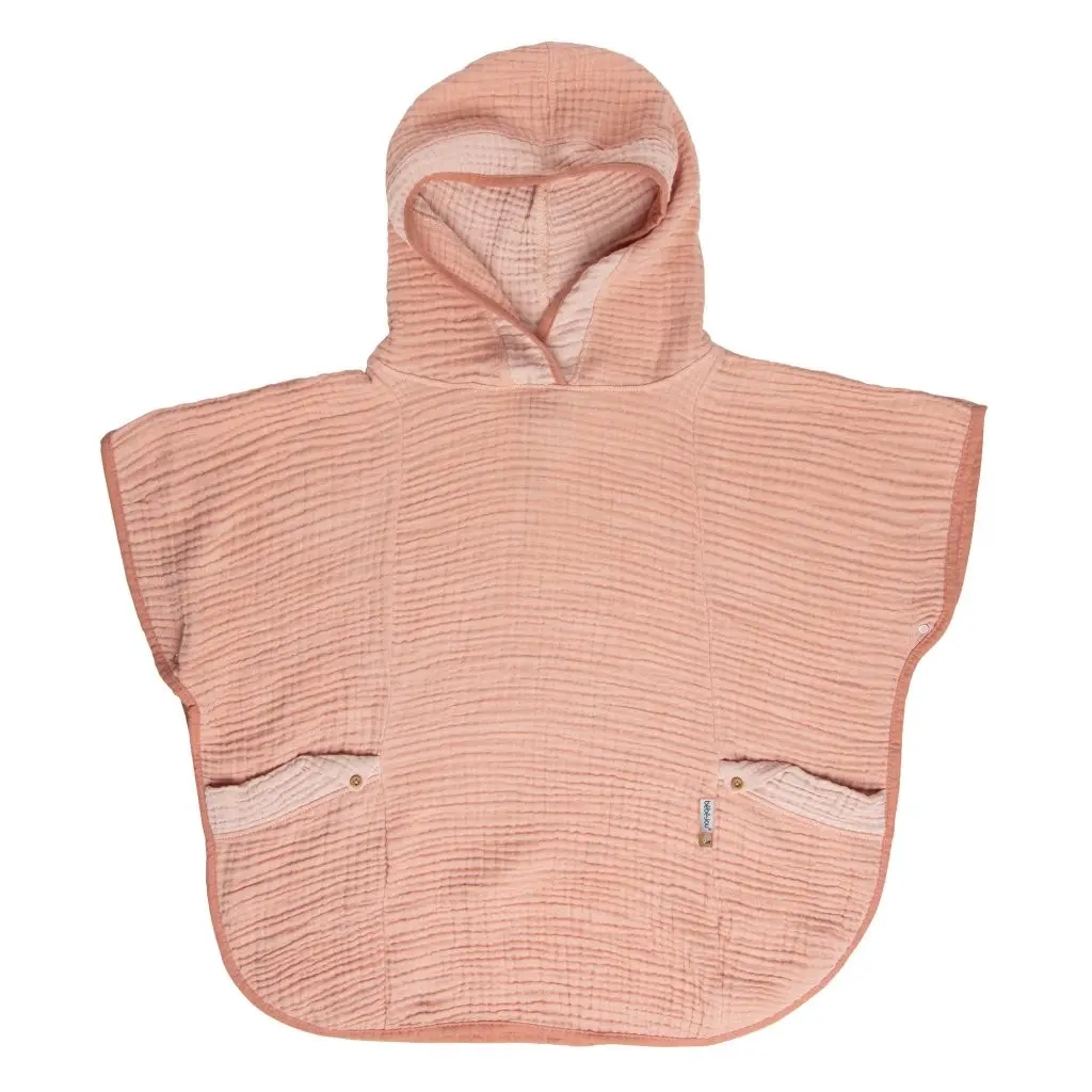 Poncho Hydrophile Pure Cotton Pink | Rose