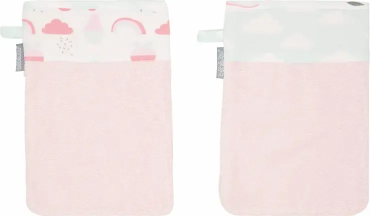 Gants de toilette 2 Pièces Blush Baby | Rose