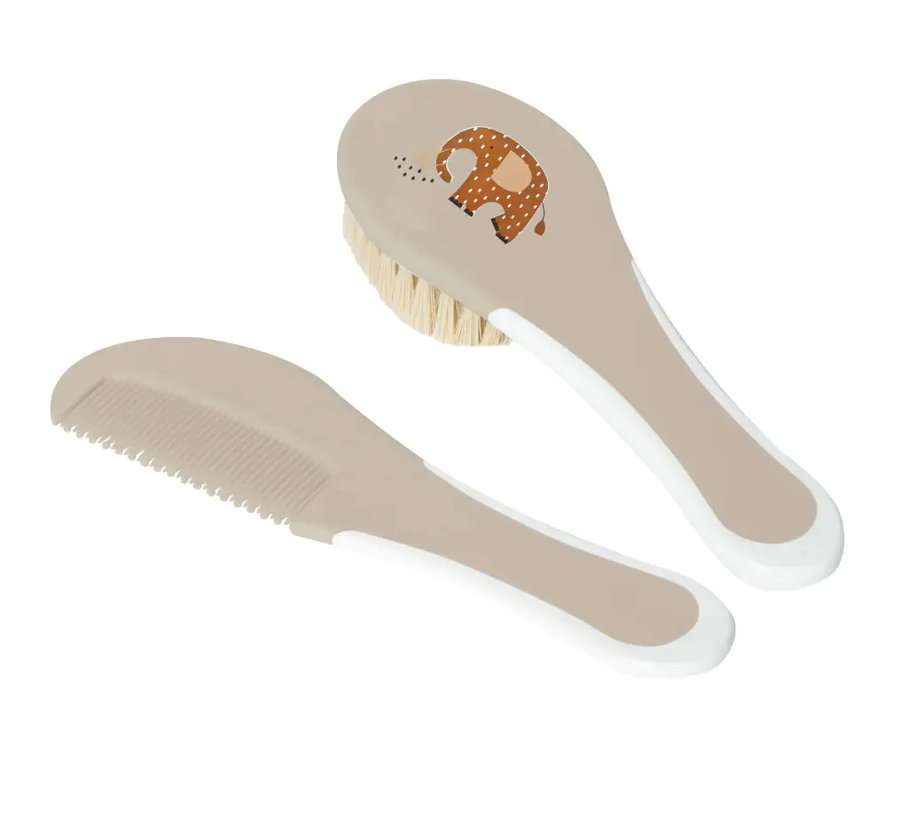 Brosse et peigne Steppe | Taupe