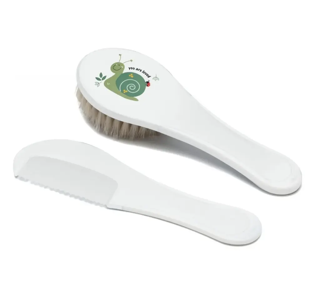Brosse et peigne Bohemian Garden | Blanc