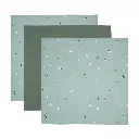 Cloths Muslin 70x70cm 3 Pieces Ocean Vibes | Green