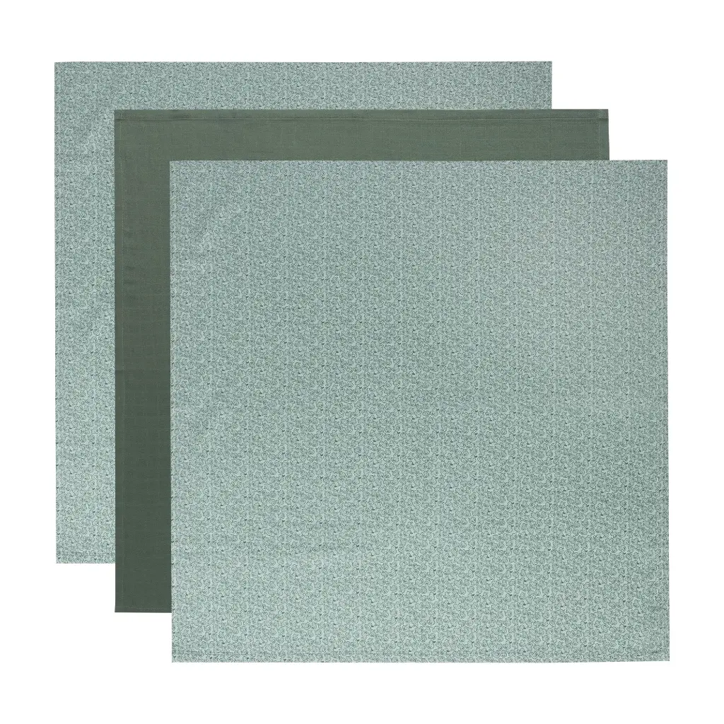 Cloths Muslin 70x70cm 3 Pieces Sepp | Green