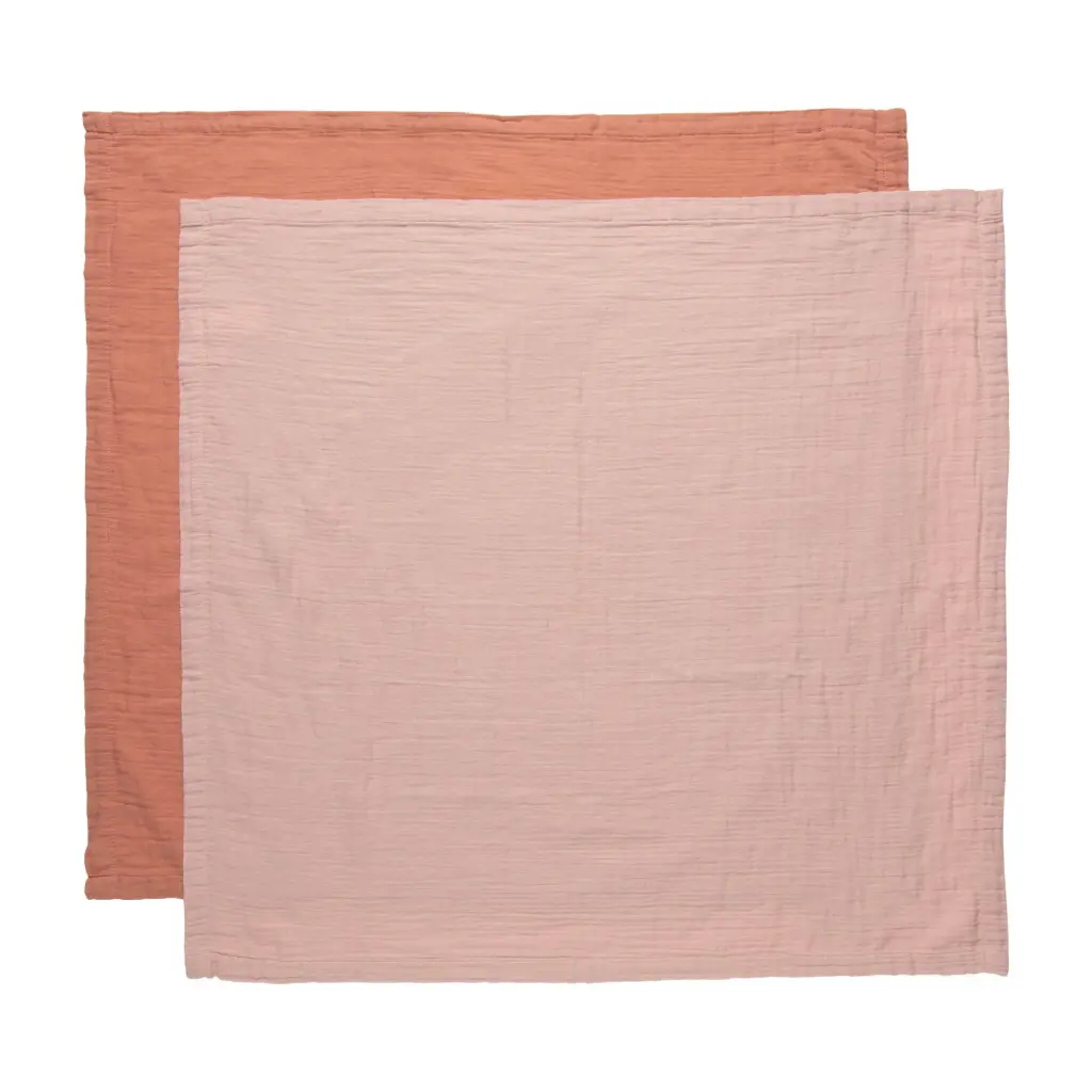 Lingettes Hydrophile 70x70cm 2 Pièces Pure Cotton Pink | Rose