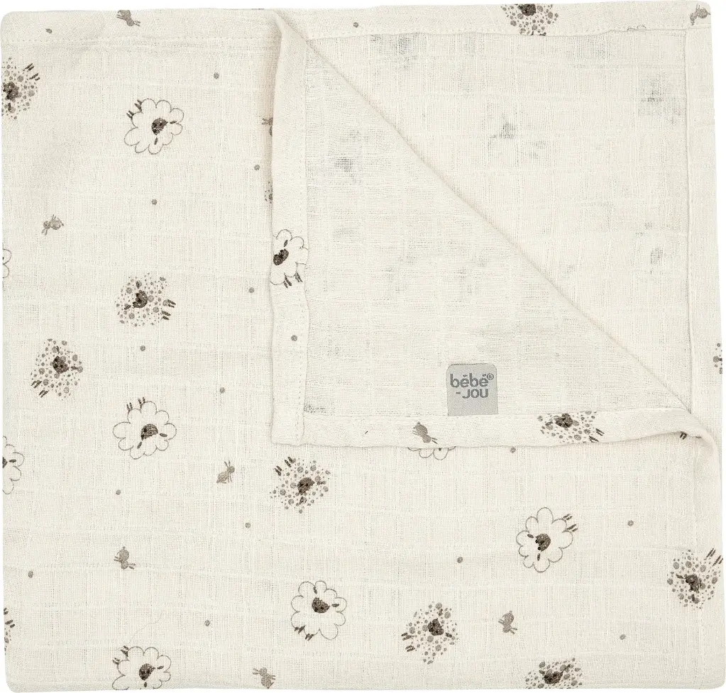 Doek Tetra 110x110cm Tiny Sheep | Ecru