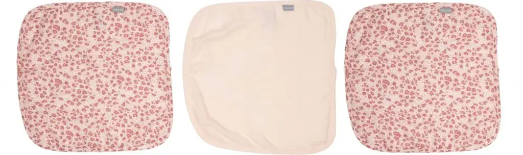 Mouchoirs Hydrophile 3 Pièces Leopard Pink | Rose