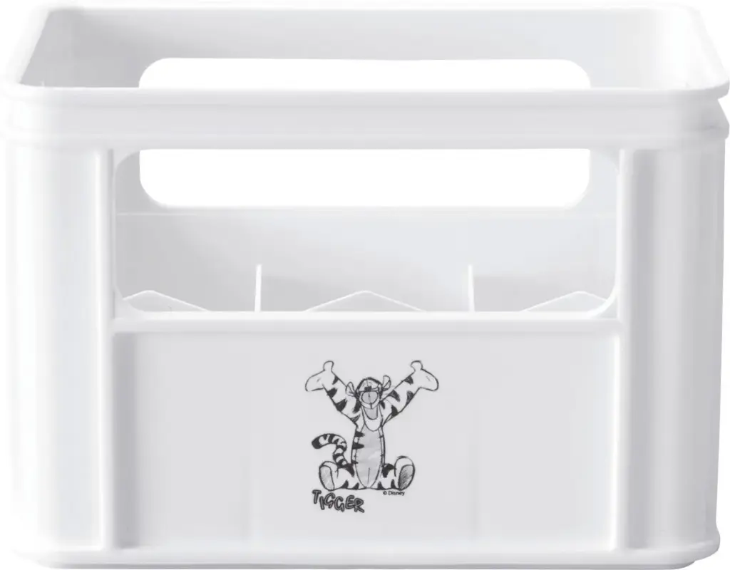 Bottle crate Tigger | White