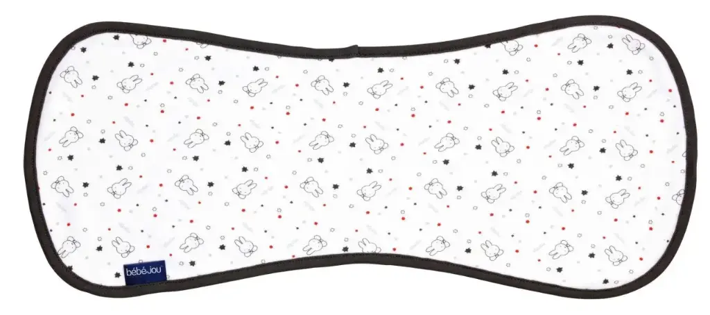 Burp cloth Miffy Stars | White