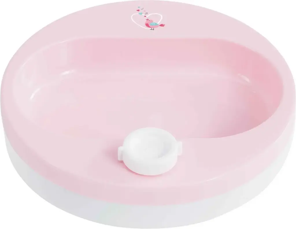 Assiette eau chaude Sweet Birds | Rose