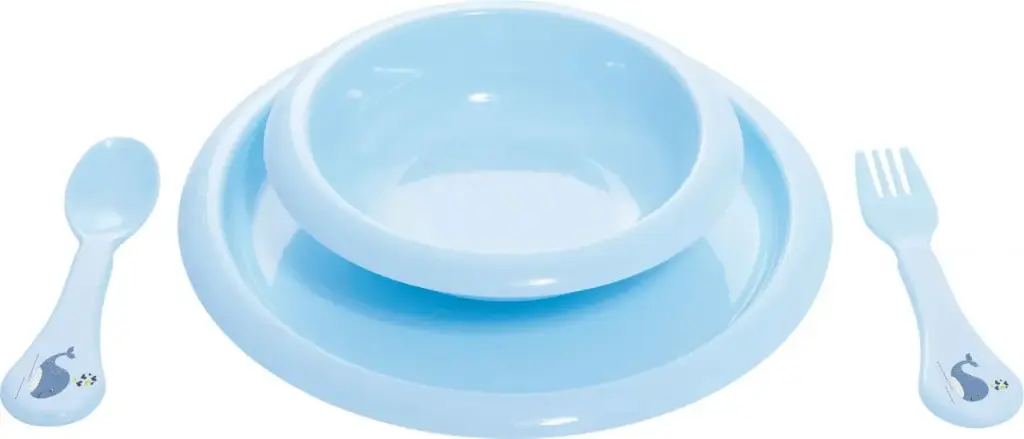 Set repas Wally Whale | Bleu