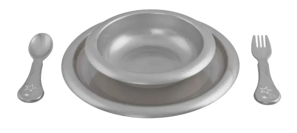 Set repas Silver Stars | Gris