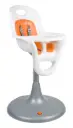 Chaise haute Flair | Blanc/Orange
