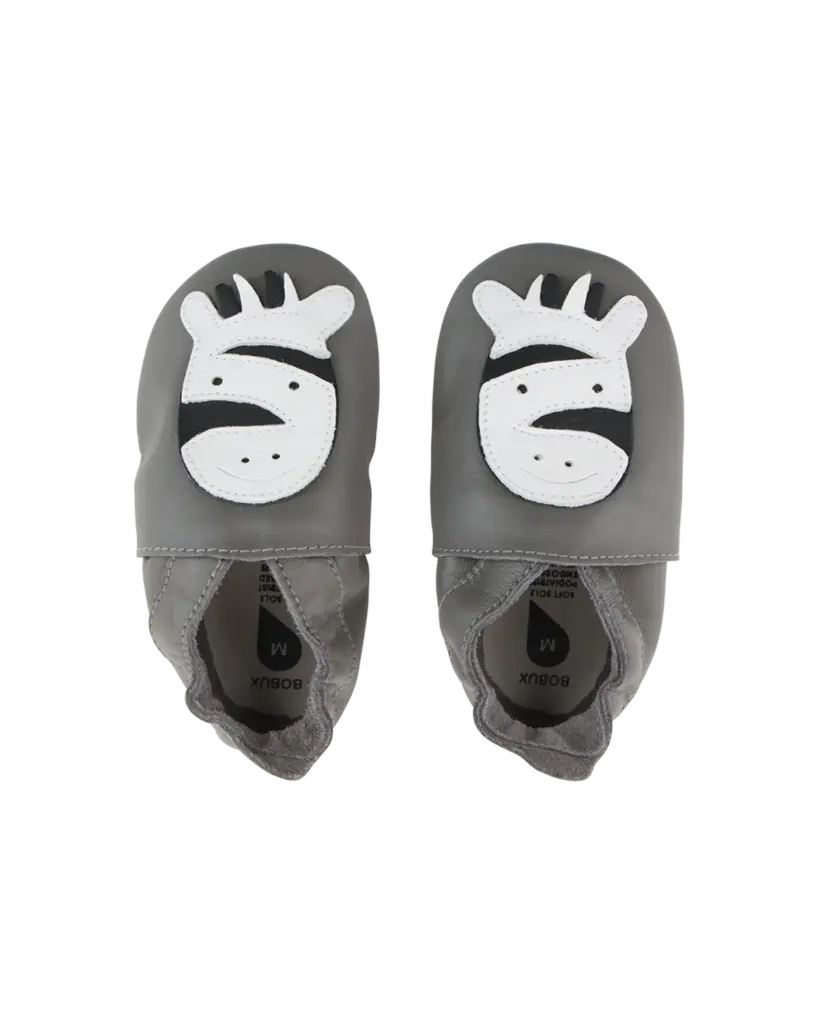 Soft Soles Zebra Grey | Antraciet