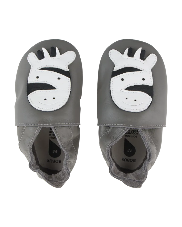 Soft Soles Giants Zebra Grey | Antraciet