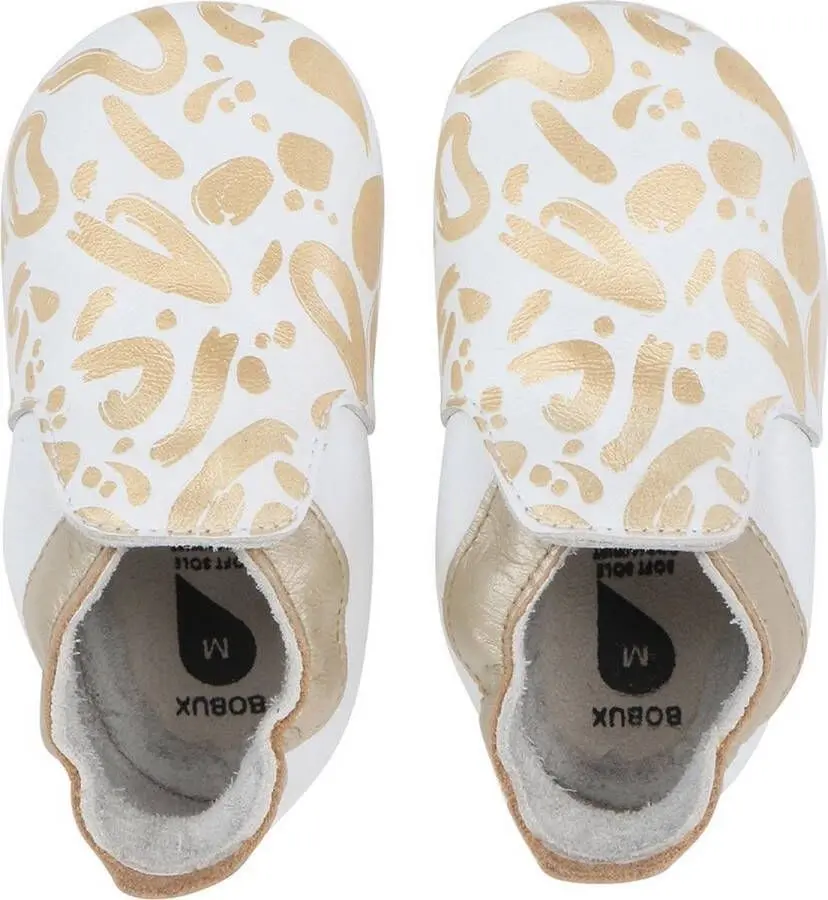 Soft Soles Abstract Gold/White | Blanc