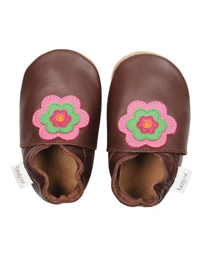Soft Soles Flower Power Chocolate | Bruin