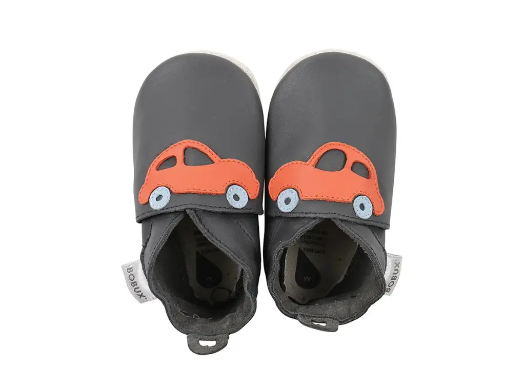 Soft Soles Racing Car Grey/Orange | Antraciet