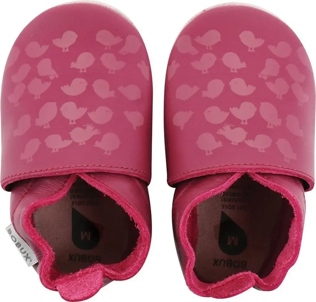 Soft Soles Bird Print Cerise | Rose