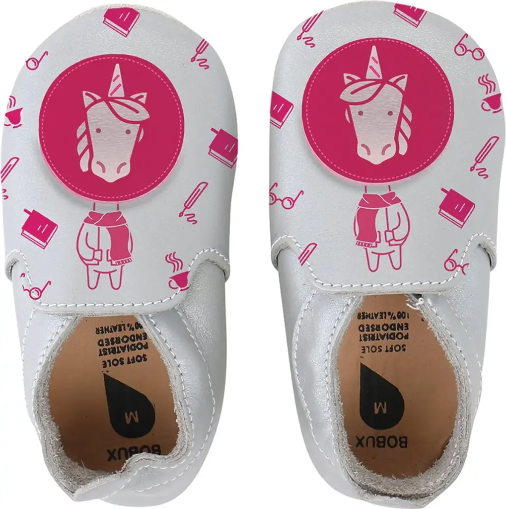 Soft Soles Unicorn Loafer Print Silver/Fuchsia | Grijs