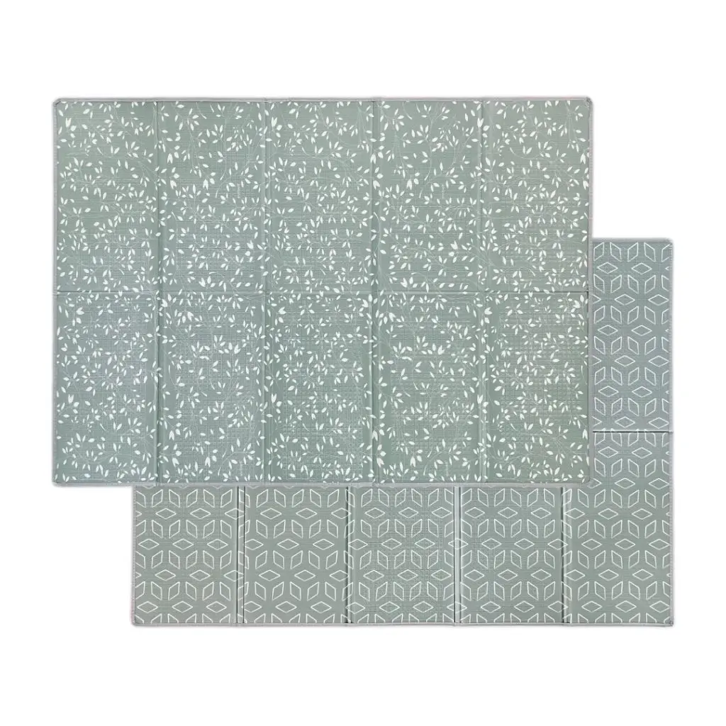Playmat Leaves/Geometric Sage Green | Green
