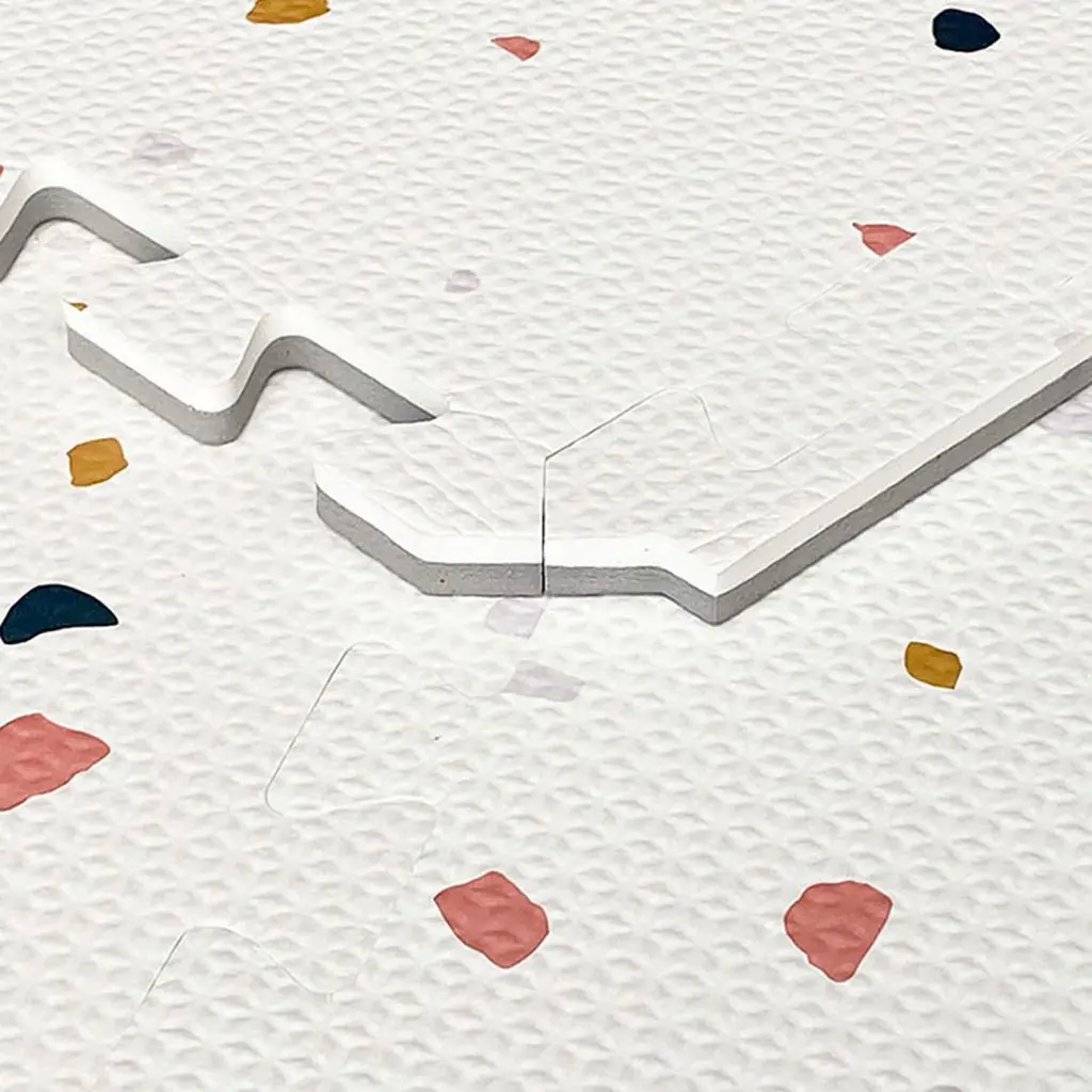 Puzzle tiles 6 Pieces 120x180cm Terrazzo Cream | Ecru