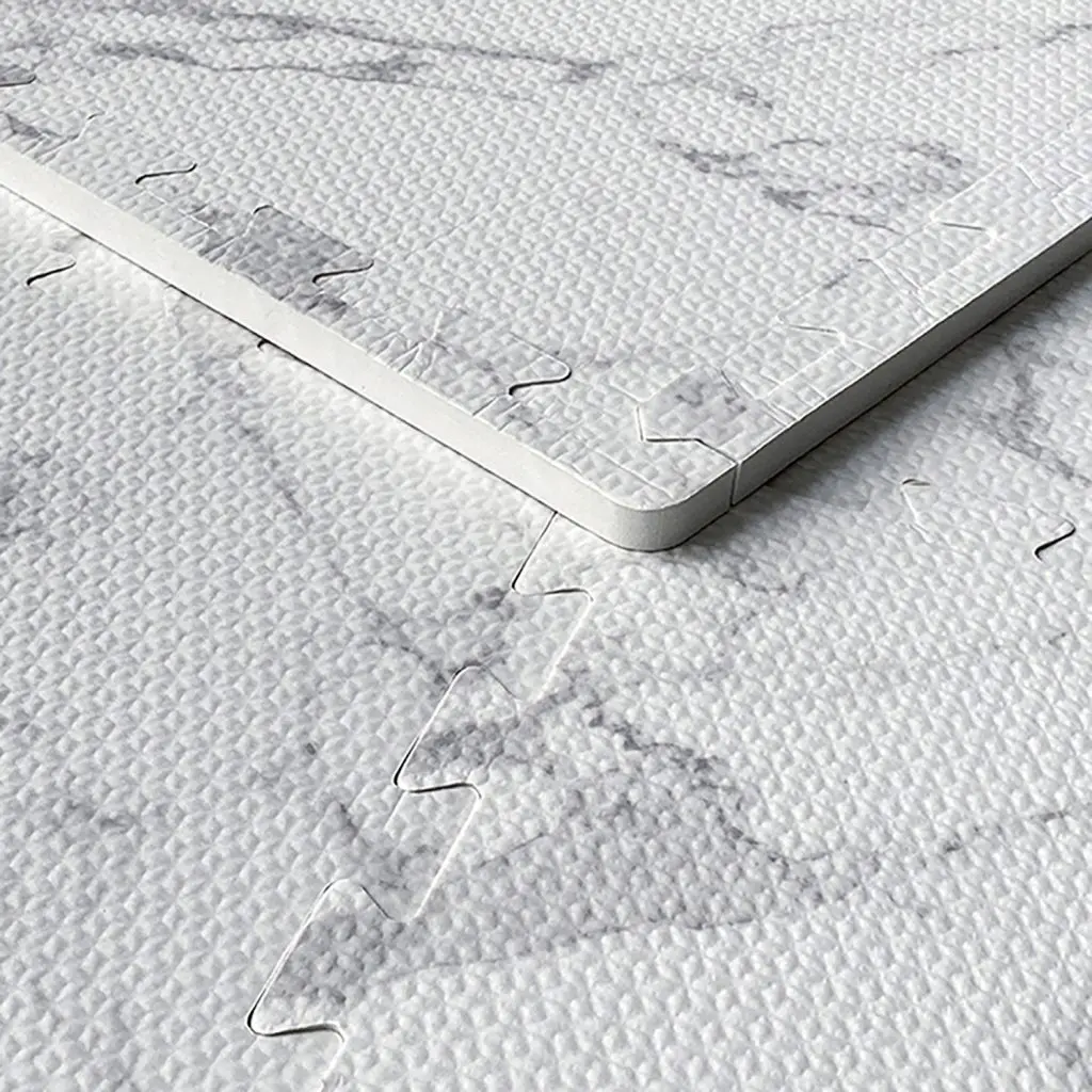 Puzzle tiles 6 Pieces 120x180cm Marble Grey | Grey