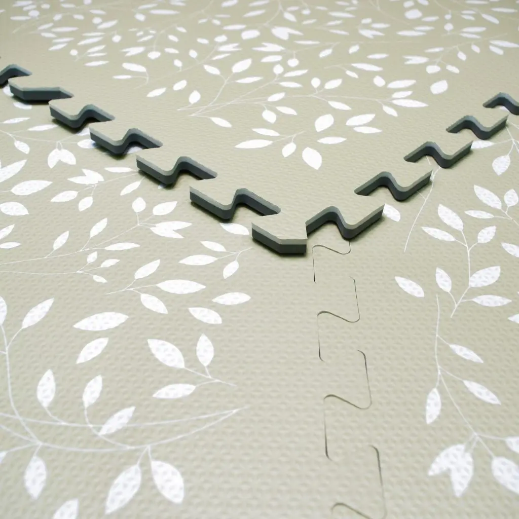 Puzzle tiles 6 Pieces 120x180cm Leaves Pistachio | Green