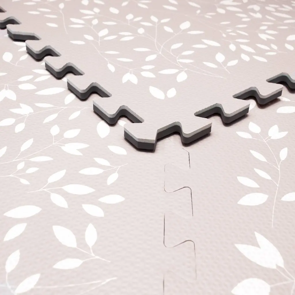 Puzzle tiles 6 Pieces 120x180cm Leaves Raspberry | Pink