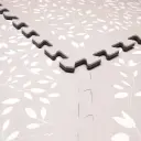 Tapis-puzzle 6 Pièces 120x180cm Leaves Raspberry | Rose