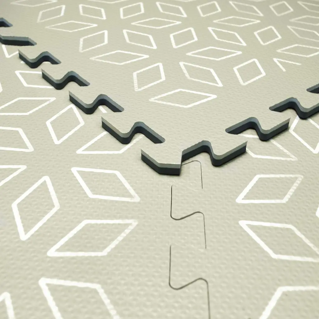 Puzzeltegels 6 Stuks 120x180cm Geometric Pistachio | Groen