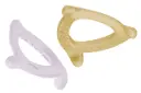 Silicone teether 2 Pieces Light Lavender/Soft Yellow | Lilac/Yellow