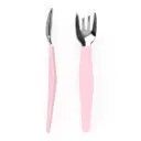Stainless steel cutlery 2 Pieces Purple Rose | Pink