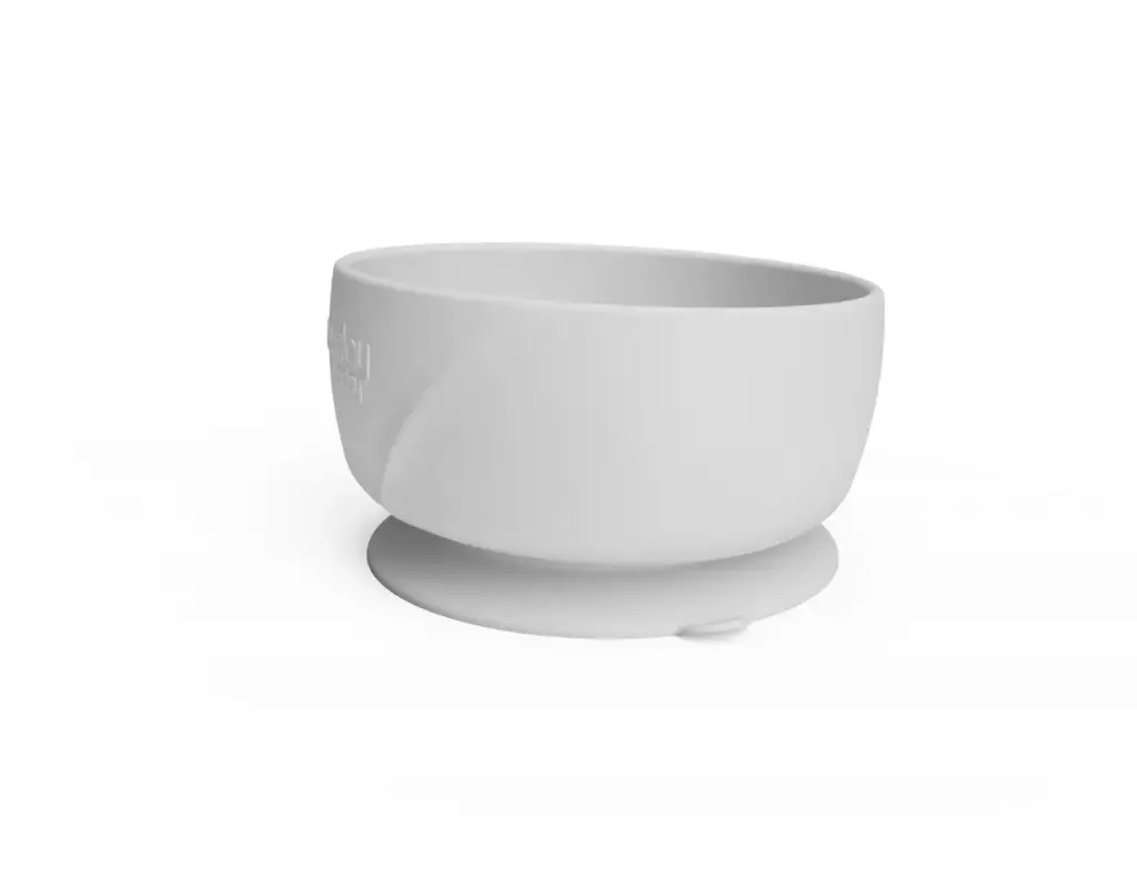 Kom Zuignap Silicone Quiet Grey | Grijs