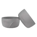 Bol bébé Silicone 2 Pieces Quiet Grey | Gris