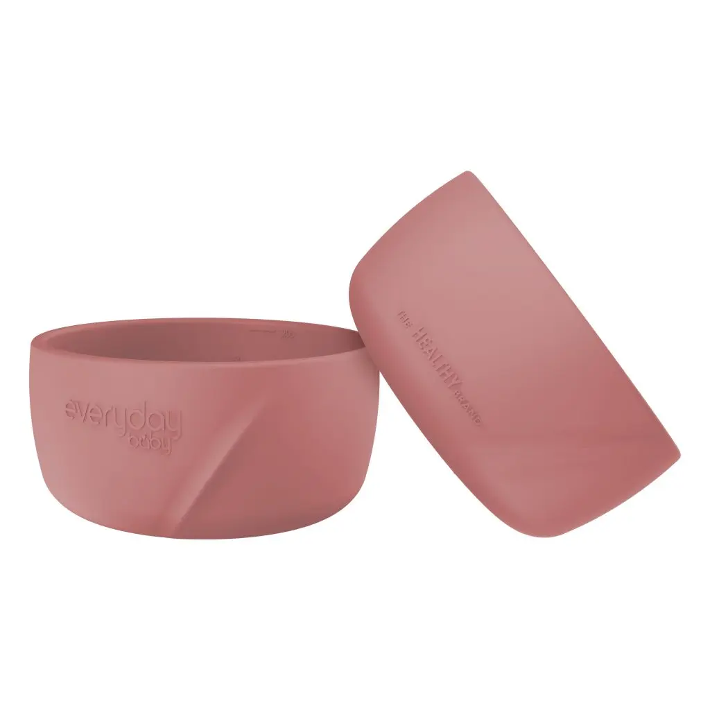 Bol bébé Silicone 2 Pieces Nature Red | Rouge