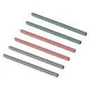 Rietjes Silicone 6 Stuks Green/Grey/Red | Meerkleurig