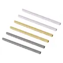Pailles Silicone 6 Pieces Lavender/Grey/Yellow | Lilas/Gris/Jaune