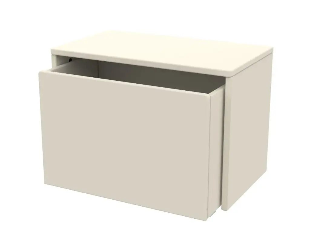 Storage bench Dots Cream | Ecru