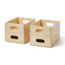 Caisses de rangement Bois 4 Pièces Nature | Natural