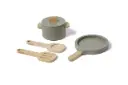 Houten Pot En Pan 4 Stuks Greenish | Groen