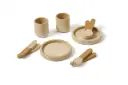 Wooden tableware 10 Pieces Mustard | Ochre
