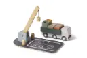 Houten Vrachtwagen En Kraan 6 Stuks Multicolor | Meerkleurig