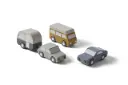 Houten Auto's 4 Stuks Multicolor | Meerkleurig