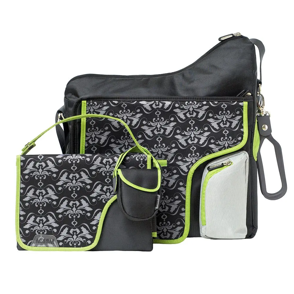Diaper bag System180 Black Damask | Black