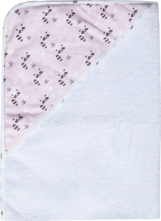 Badcape 75x85cm Racoon Pink | Roze