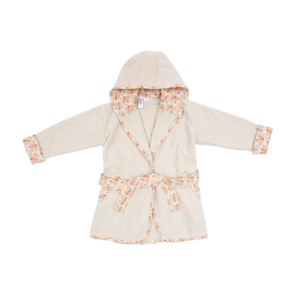 Badjas Flower Fever Nude | Ecru