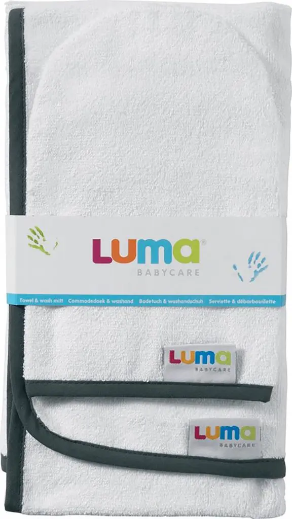 Towel and wash mitt Snow White | White